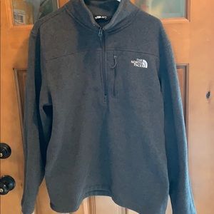 VGUC men’s half zip north face men’s sweater grey